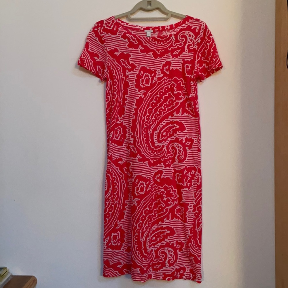 J. Crew cotton paisley dress